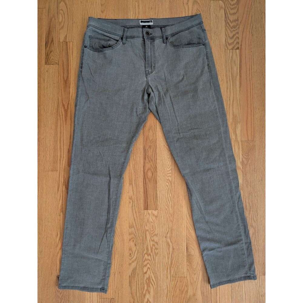 Travis Mathew Jeans Mens Size 36 X 33 Grey Casual Straight Leg Denim Jeans